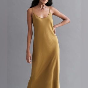 Jenni Kayne Satin Slip Dress, bronze